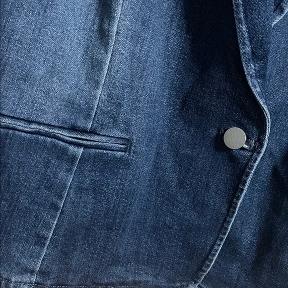INC International Concepts 2X denim blazer jacket - Picture 5 of 9